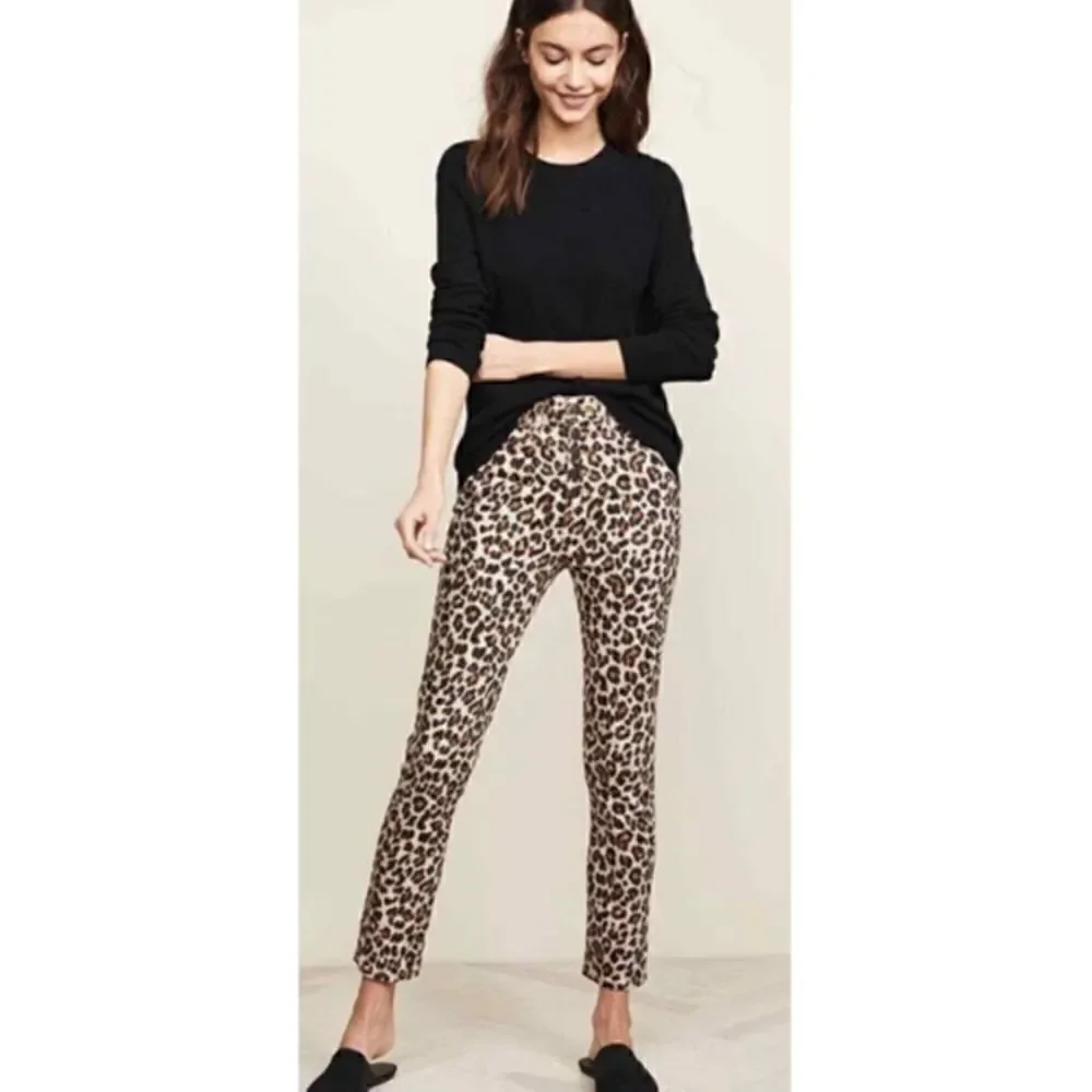 Veronica Beard Debbie Leopard Jeans Sz. 24 - Picture 1 of 7